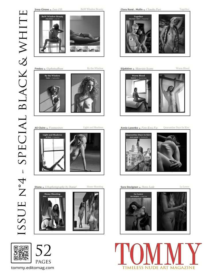 Back cover Claudio Pari, Denis Lede, Femmesiren, Foto Krea Fie, Gsphotoalbum, Ltbaphotography by Daniel, Luis J.O., Maurizio Scanu - Issue 4