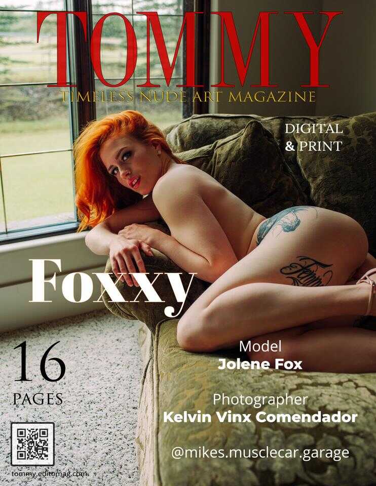 Jolene Fox - Foxxy cover - Tommy Nude Art Magazine