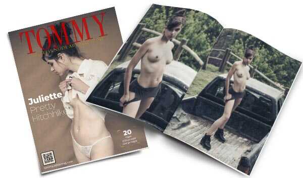 Juliette Hardy - Pretty Hitchhiker perspective covers - Tommy Nude Art Magazine