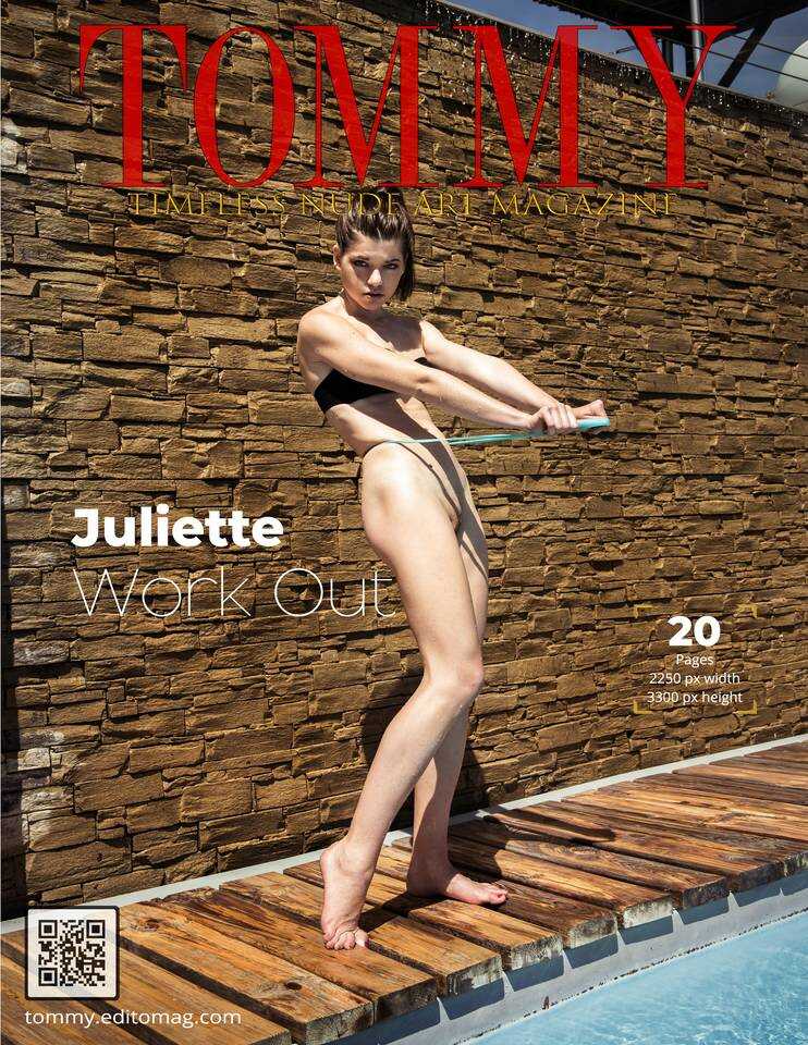 Juliette Hardy - Work Out cover - Tommy Nude Art Magazine