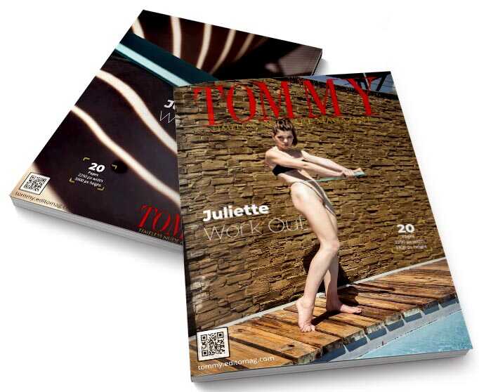 Juliette Hardy - Work Out perspective covers - Tommy Nude Art Magazine