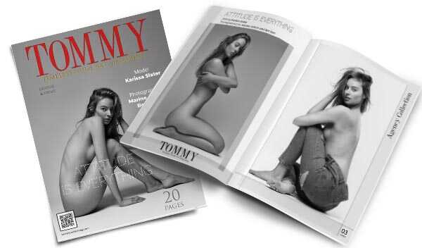 Karissa Slater - Attitude is everything perspective covers - Tommy Nude Art Magazine