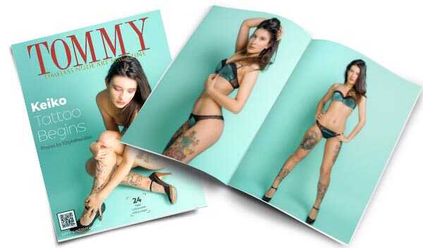 Keiko - Tattoo Begins perspective covers - Tommy Nude Art Magazine