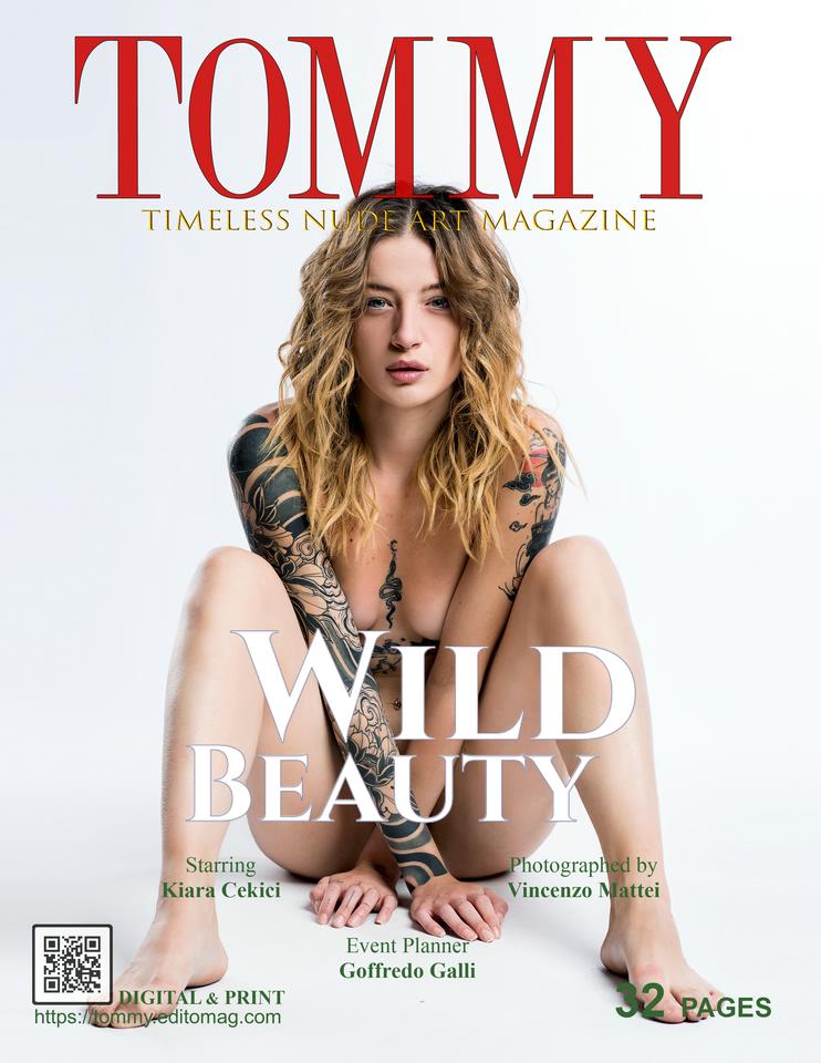 Kiara Cekici - Wild Beauty cover - Tommy Nude Art Magazine