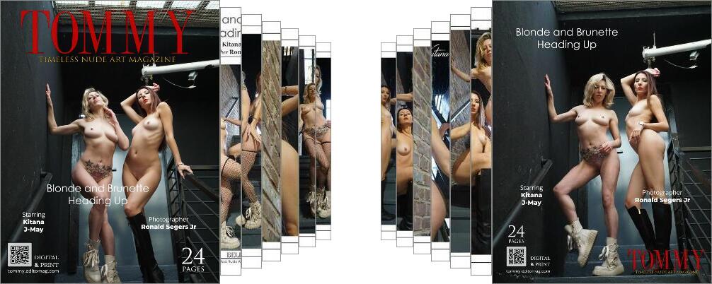 Kitana, J-May - Blonde and Brunette Heading Up digital - Tommy Nude Art Magazine