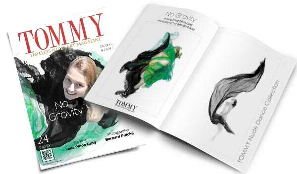 Lena Pinon Lang - No Gravity perspective covers - Tommy Nude Art Magazine