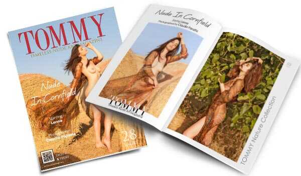  - Nude In Cornfield perspective covers - Tommy Nude Art Magazine