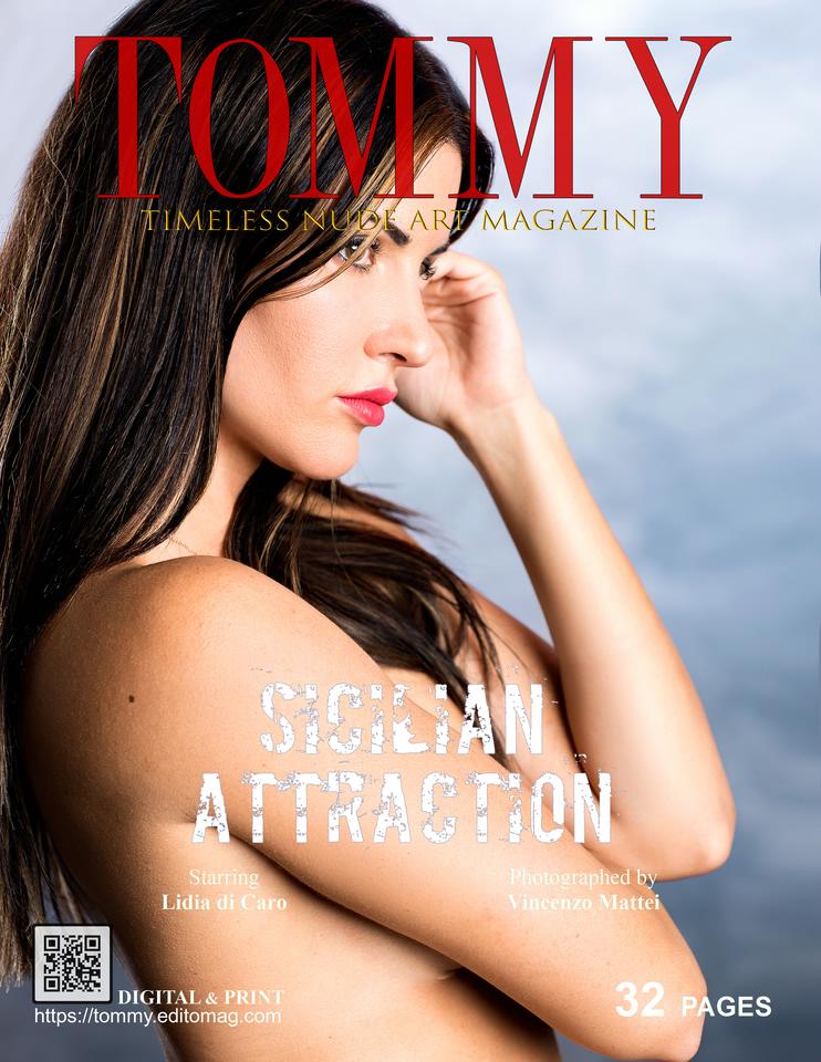 Lidia di Caro - Sicilian Attraction cover - Tommy Nude Art Magazine