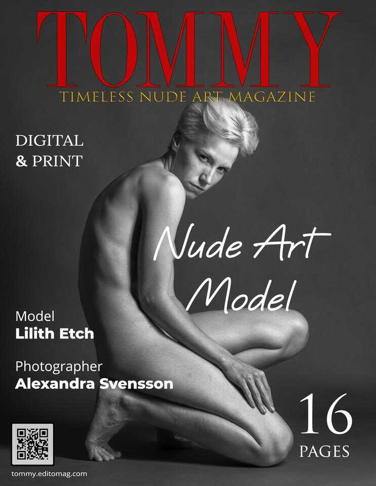 Lilith Etch - Nude Art Model cover - Tommy Nude Art Magazine