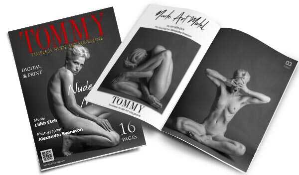 Lilith Etch - Nude Art Model perspective covers - Tommy Nude Art Magazine