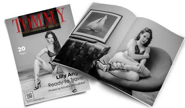 Lilly Angel - Ready To Travel perspective covers - Tommy Nude Art Magazine