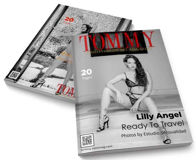 Lilly Angel - Ready To Travel perspective covers - Tommy Nude Art Magazine