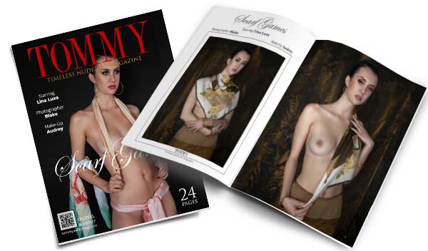Lina Luxa - Scarf Games perspective covers - Tommy Nude Art Magazine