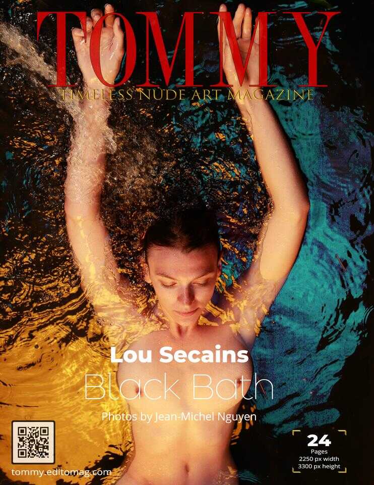 Lou Secains - Black Bath cover - Tommy Nude Art Magazine