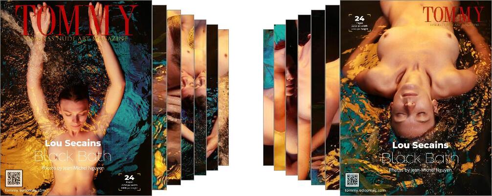 Lou Secains - Black Bath digital - Tommy Nude Art Magazine