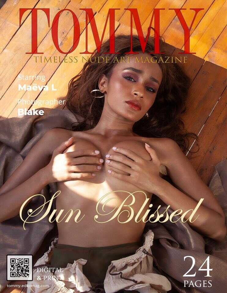 Maeva L - Sun Blissed cover - Tommy Nude Art Magazine