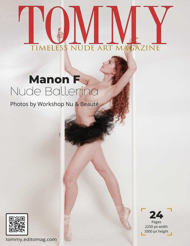 Manon F - Nude Ballerina cover - Tommy Nude Art Magazine