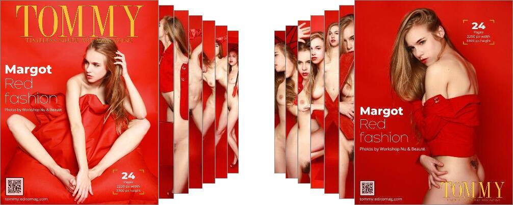 Margot - Red Fashion digital - Tommy Nude Art Magazine