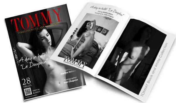 Marina Nelson - A day in hotel Le Dauphin perspective covers - Tommy Nude Art Magazine