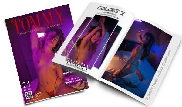 Martina Boni - Colors 3 perspective covers - Tommy Nude Art Magazine