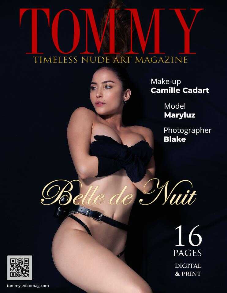 Maryluz Garcia - Belle De Nuit cover - Tommy Nude Art Magazine