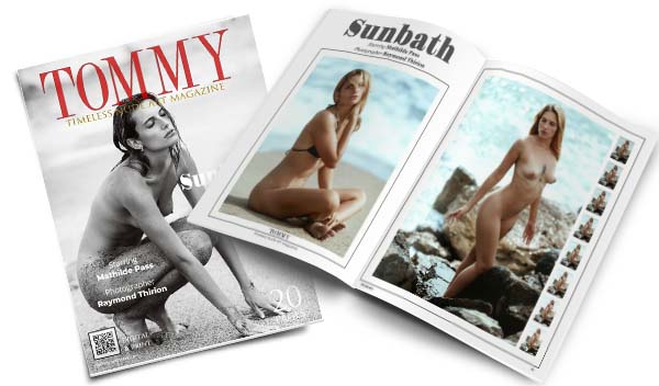 Mathilde Pass - Sunbath perspective covers - Tommy Nude Art Magazine