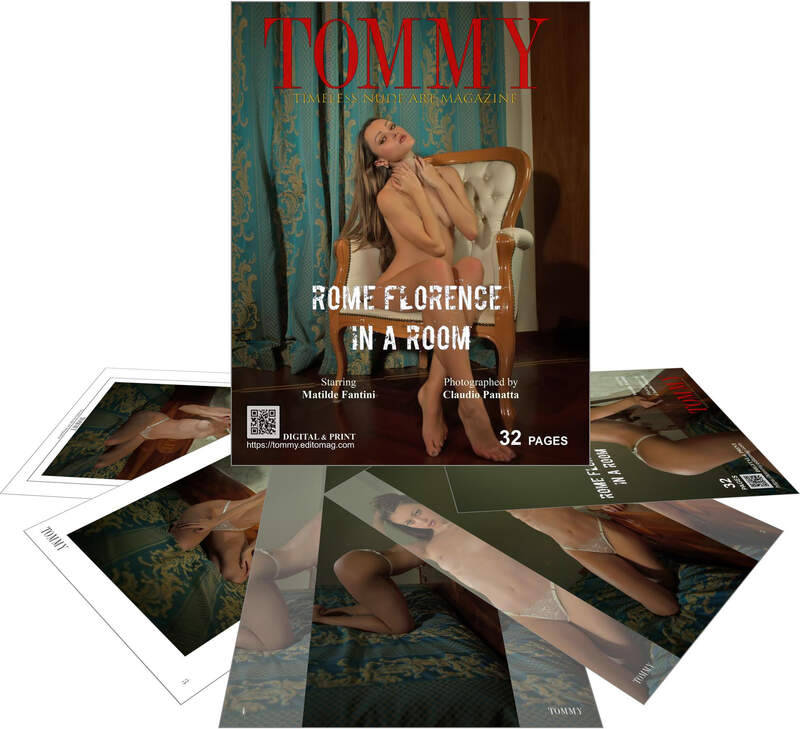 Matilde Fantini - Rome Florence in a room perspective covers - Tommy Nude Art Magazine
