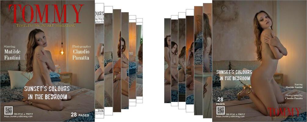 Matilde Fantini - Sunset colours in the bedroom digital - Tommy Nude Art Magazine