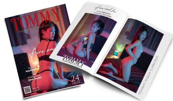 MayPowPow - Fire and Ice perspective covers - Tommy Nude Art Magazine