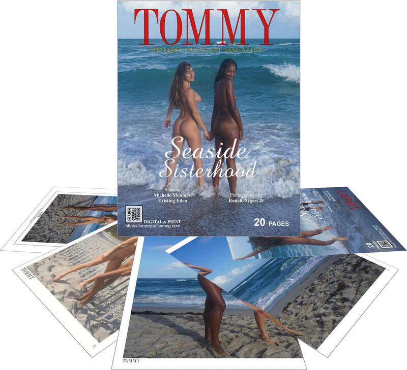 Michelle Montorsi, Existing Eden - Seaside Sisterhood perspective covers - Tommy Nude Art Magazine