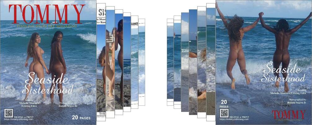 Michelle Montorsi, Existing Eden - Seaside Sisterhood digital - Tommy Nude Art Magazine