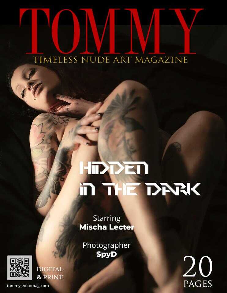 Mischa Lecter - Hidden in the dark cover - Tommy Nude Art Magazine