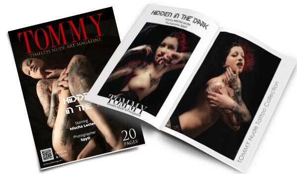 Mischa Lecter - Hidden in the dark perspective covers - Tommy Nude Art Magazine