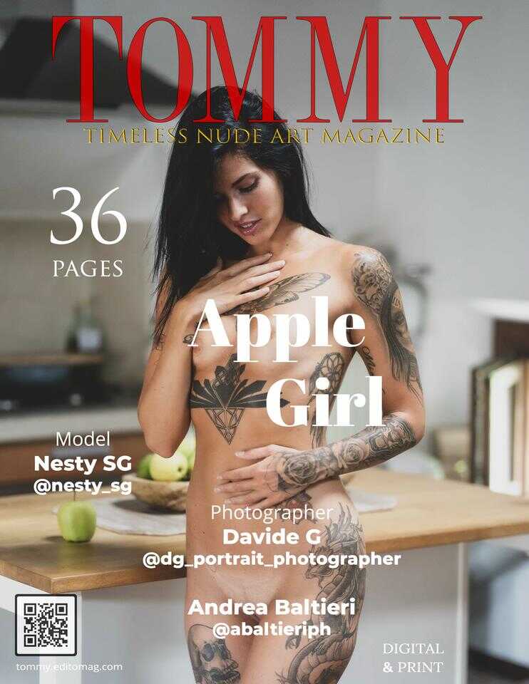 Nesty SG - Apple Girl cover - Tommy Nude Art Magazine