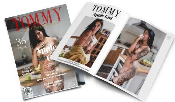 Nesty SG - Apple Girl perspective covers - Tommy Nude Art Magazine