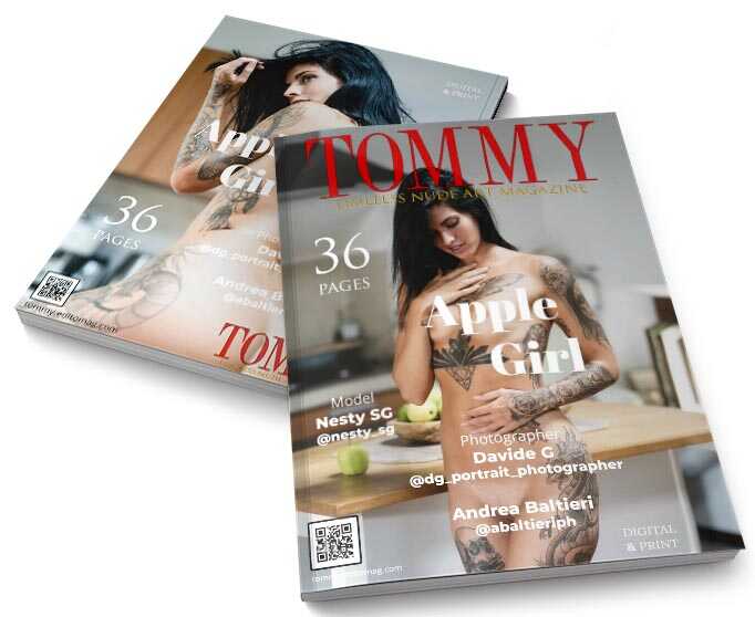 Nesty SG - Apple Girl perspective covers - Tommy Nude Art Magazine