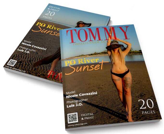 Nicole Cavazzini - Po River Sunset perspective covers - Tommy Nude Art Magazine