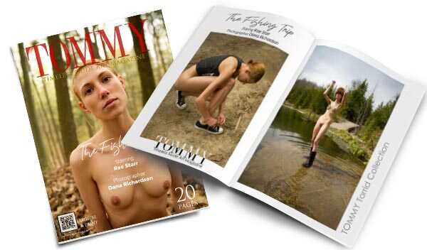 Rae Starr - The Fishing Trip perspective covers - Tommy Nude Art Magazine