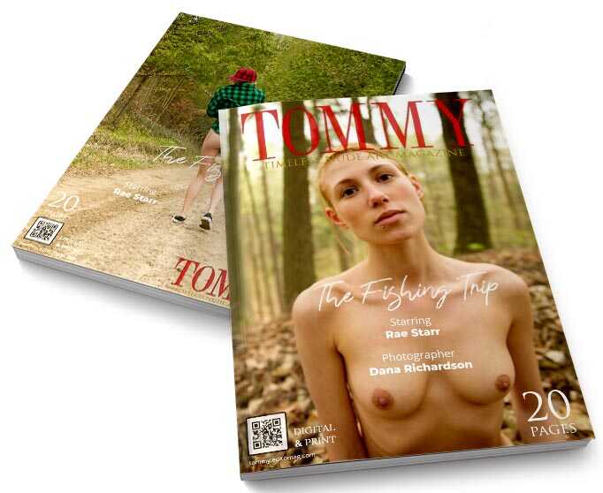 Rae Starr - The Fishing Trip perspective covers - Tommy Nude Art Magazine