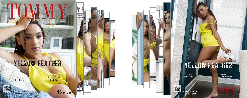 Ray Lynn - Yellow Feather digital - Tommy Nude Art Magazine