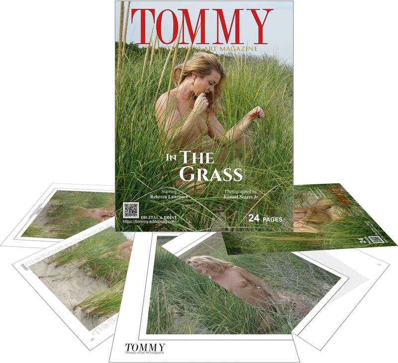 Rebecca Lawrence - In The Grass perspective covers - Tommy Nude Art Magazine