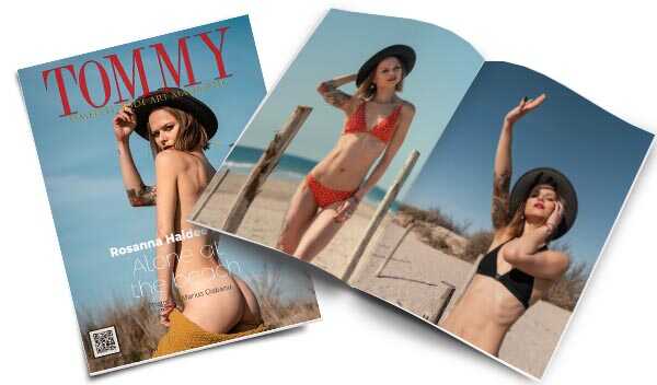 Rosanna Haidee Mary - Alone at the beach perspective covers - Tommy Nude Art Magazine