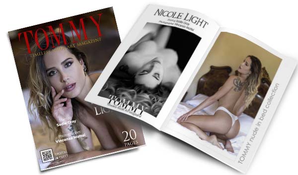 Sadie Gray - Nicole Light perspective covers - Tommy Nude Art Magazine