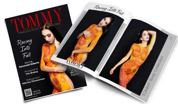 Savannah Roberts - Racing Into Fall perspective covers - Tommy Nude Art Magazine