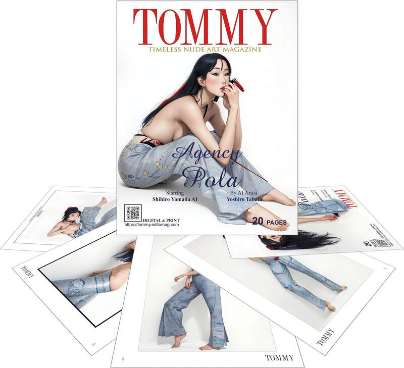 Shihiro Yamada AI - Agency Pola perspective covers - Tommy Nude Art Magazine
