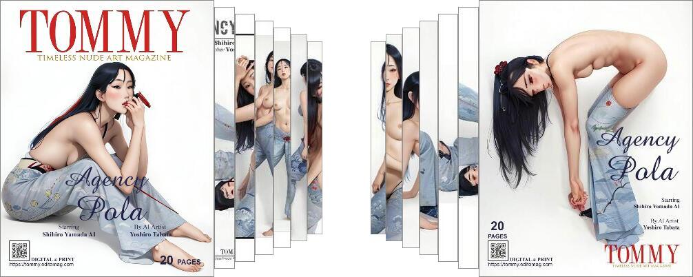 Shihiro Yamada AI - Agency Pola digital - Tommy Nude Art Magazine