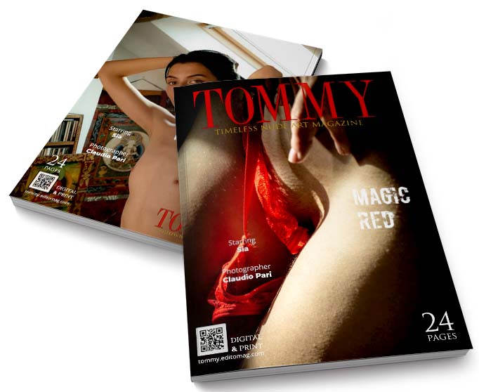Sia - Magic Red perspective covers - Tommy Nude Art Magazine