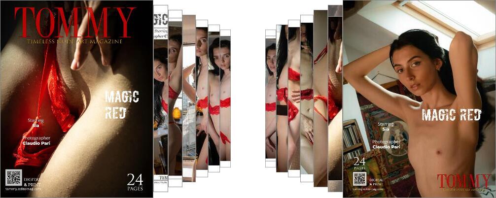Sia - Magic Red digital - Tommy Nude Art Magazine