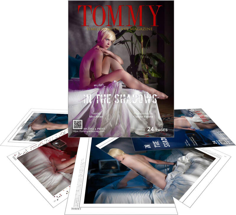 Silvy Sirius - In The Shadows perspective covers - Tommy Nude Art Magazine