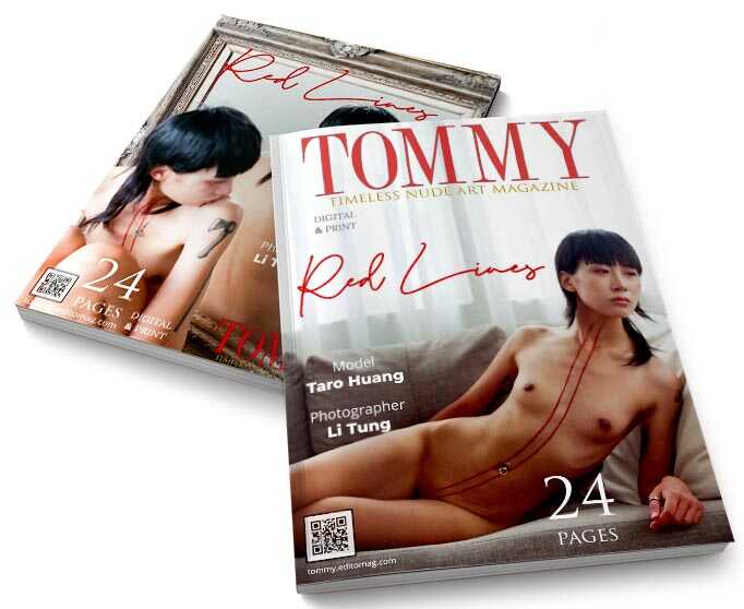 Taro Huang - Red Lines perspective covers - Tommy Nude Art Magazine